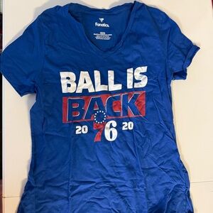 2020 Philadelphia 76ers Ball is Back Women’s Fitted Tee